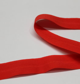 Elastisch biais - lint met vouwlijn rood 20mm