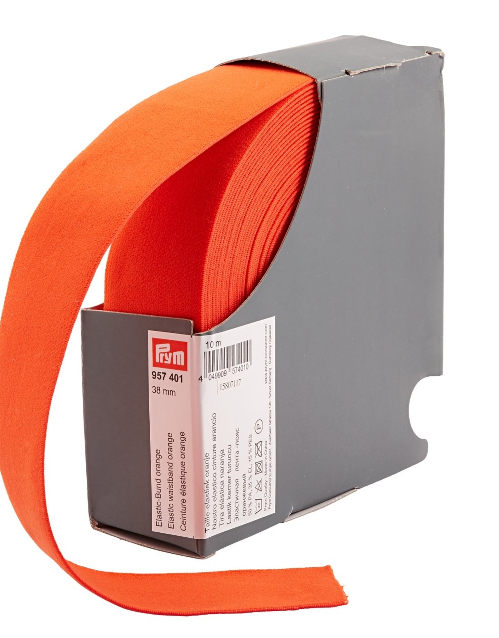 Prym Prym - Taille elastiek uni oranje 38mm - 957 401