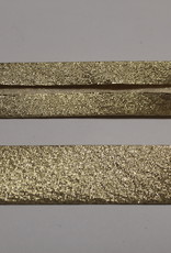 Biais metallic glitter 18mm op rol goud