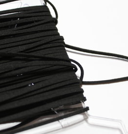 Imitatie lederen band 3mm zwart col.990