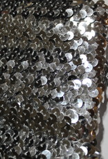 Prym Elastische paillettenband 5mm tot 12mm zilver