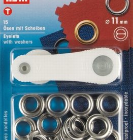 Prym - Ring+Schijf 11mm zilver - 541 370