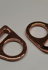 O-ring met gleuf koper 25mm