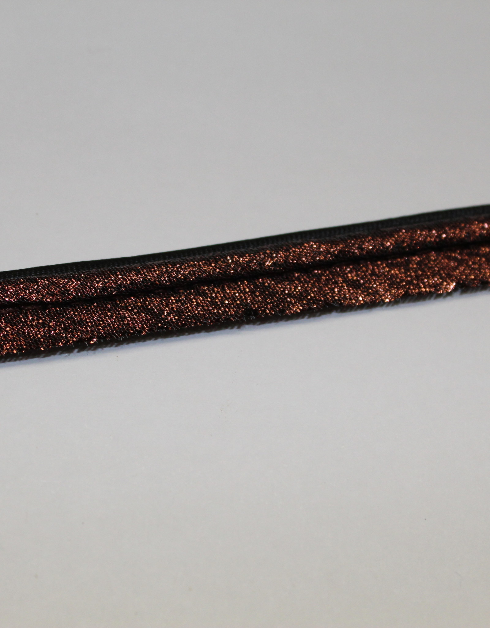 Paspel dubbel koper zwart lurex col.995