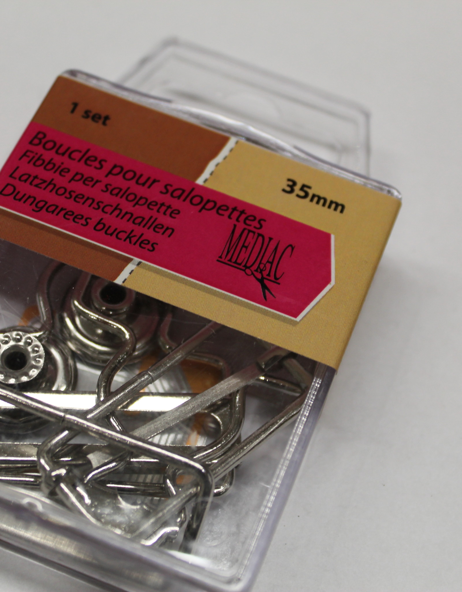 Pakket tuingesp + knoop + schuiver zilver 35mm (per2)