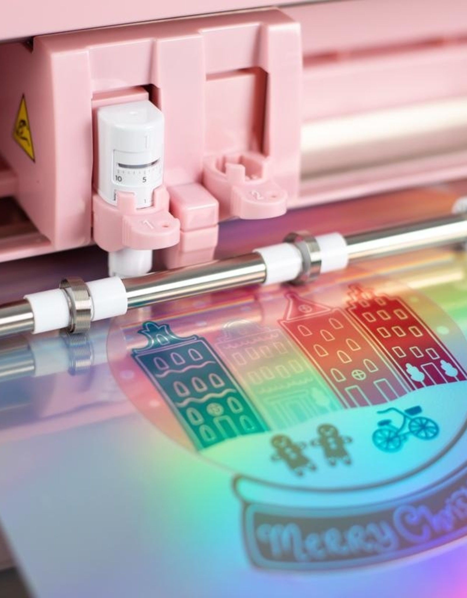 Silhouette holografisch sticker papier