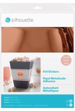 Silhouette rose-gold foil stickers