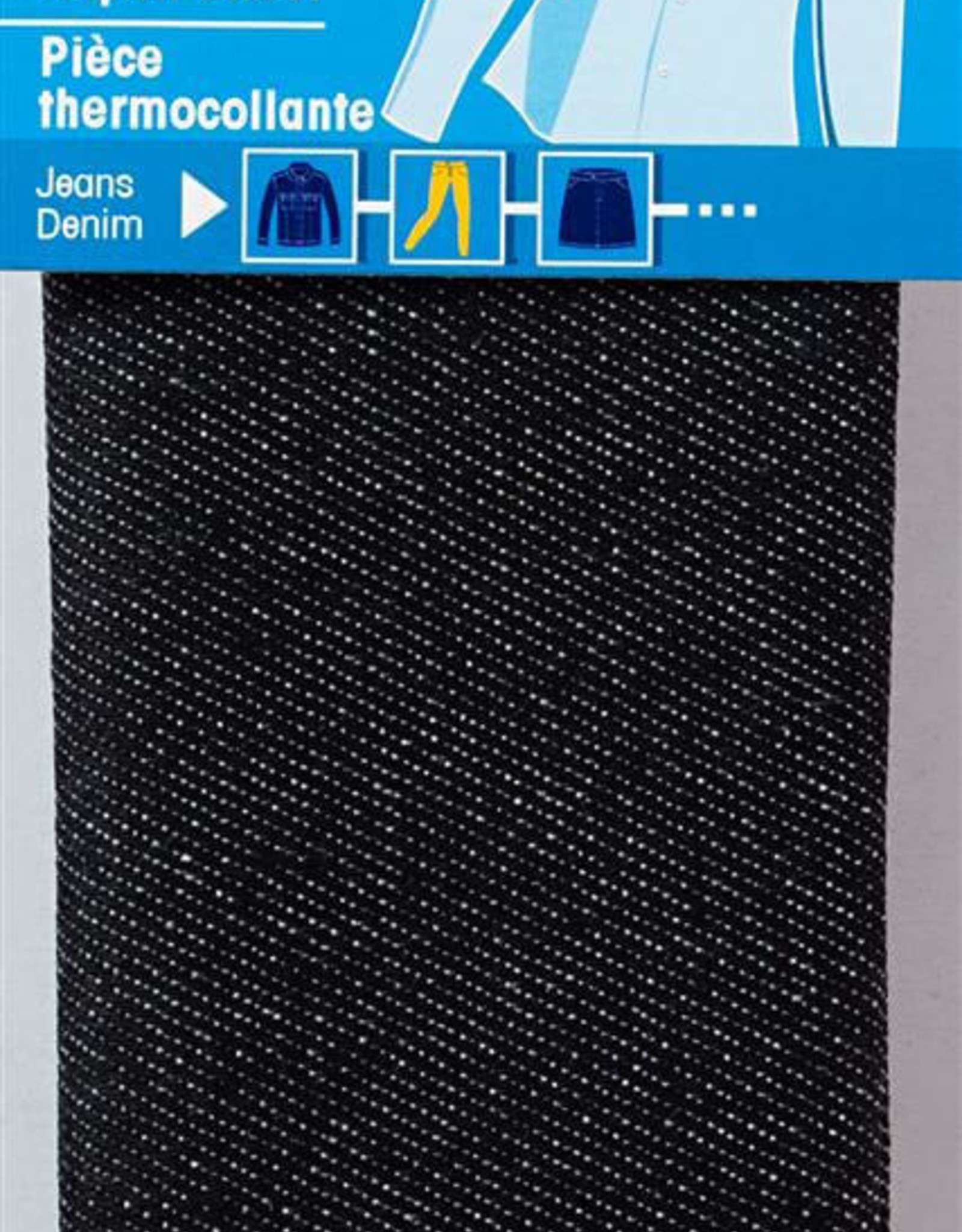 prym - verstelstuk zwart jeans 12x45 cm - 929 552