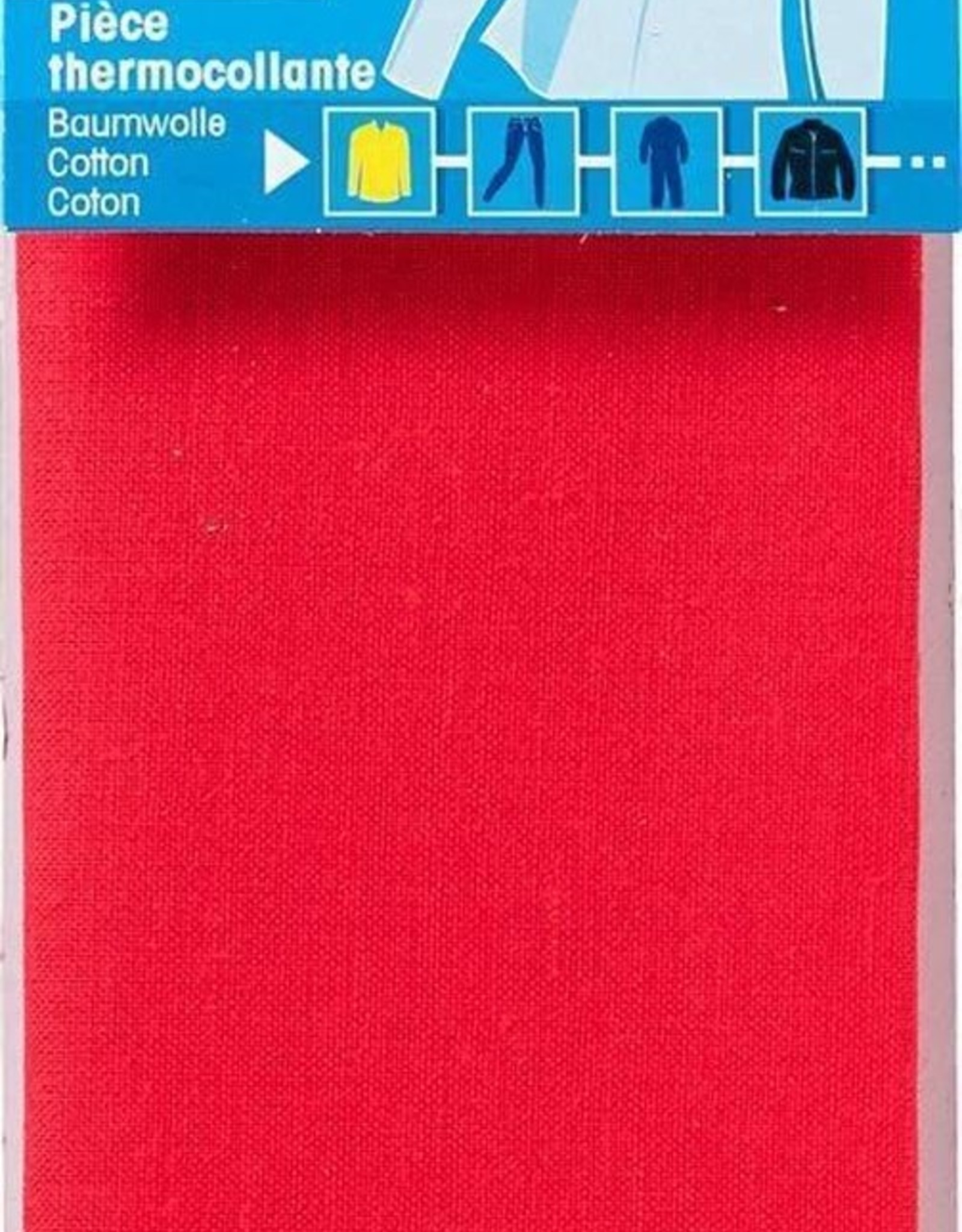 prym - verstelstuk katoen rood 12x45 cm - 929 407