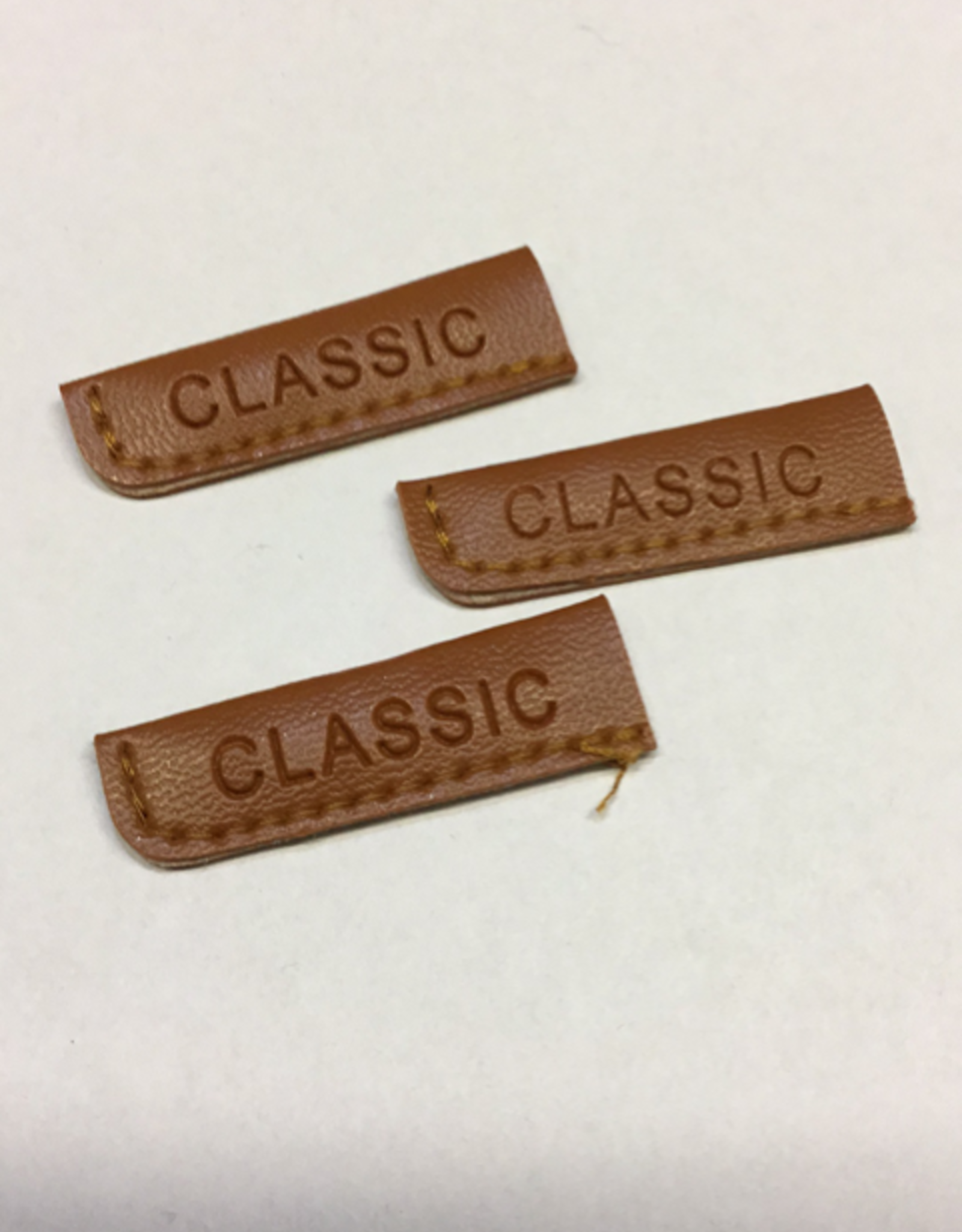 Cognac lederen koordeind CLASSIC smal