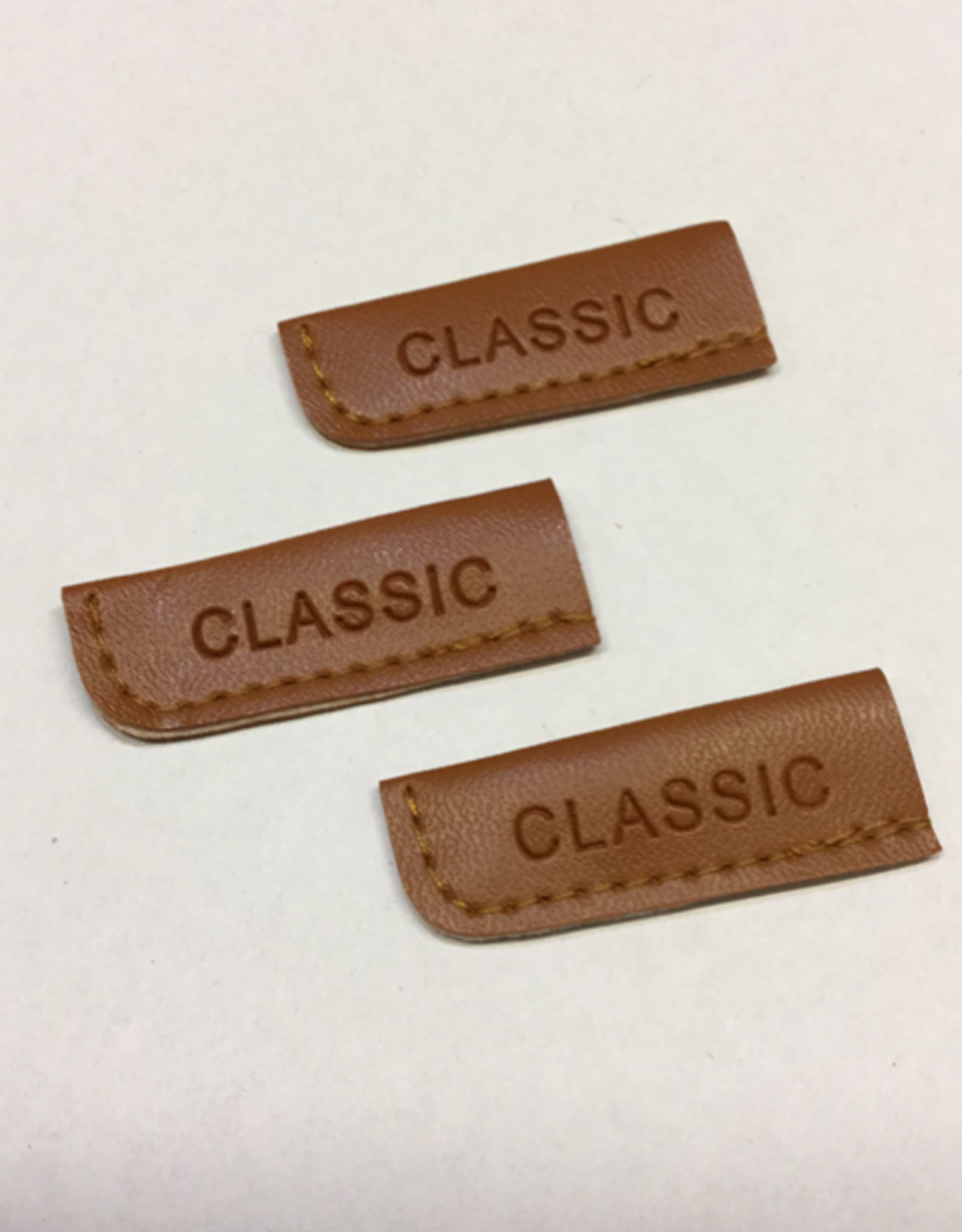 Cognac lederen koordeind CLASSIC large