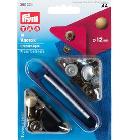 Prym - Naaivrije drukknopen Antiek Goud 12mm - 390 334
