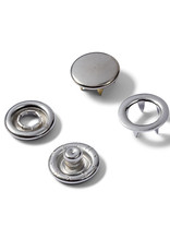 Navulling jersey drukknopen zilver 11mm Navulling jersey drukknopen zilver 11mm