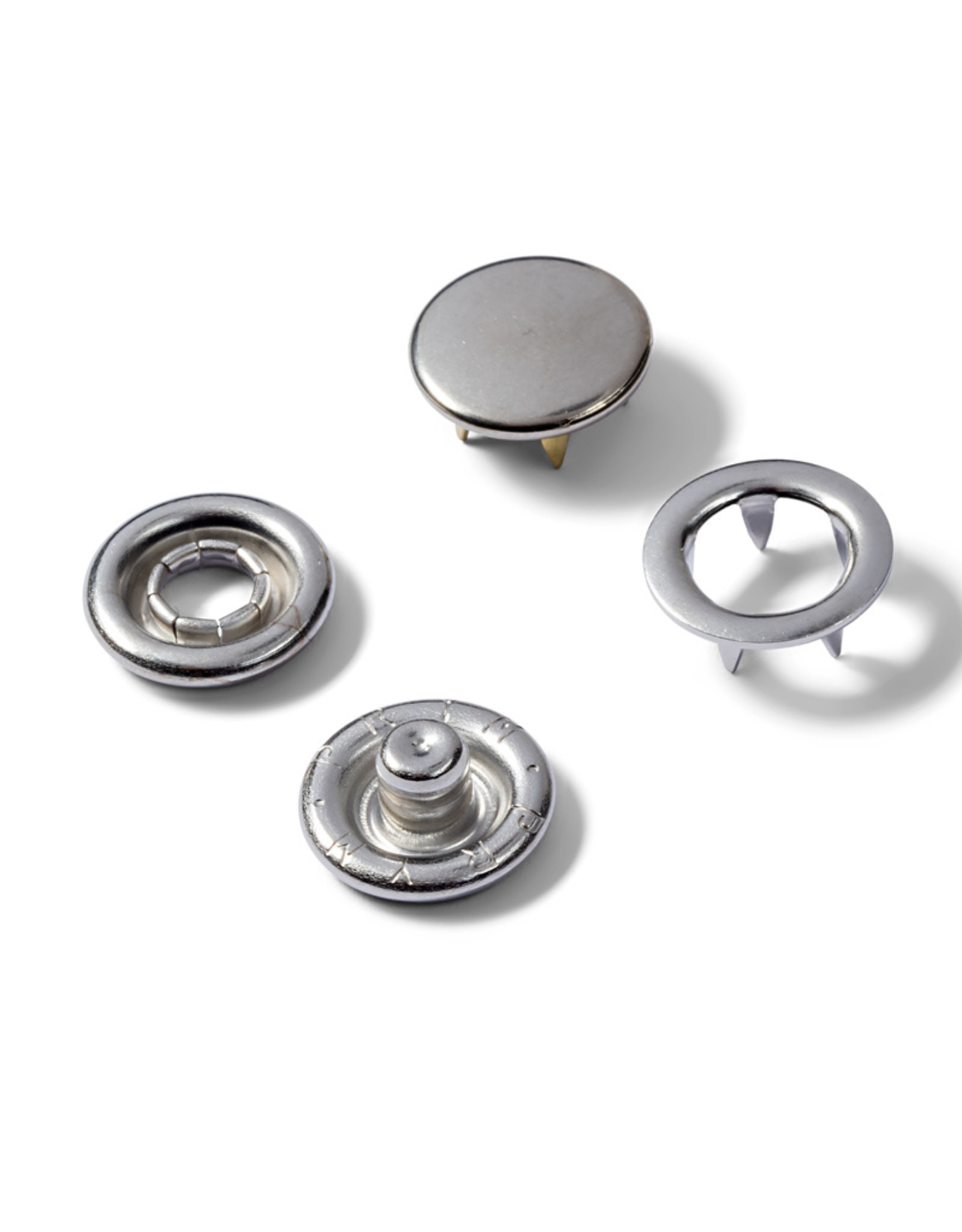 Navulling jersey drukknopen zilver 11mm