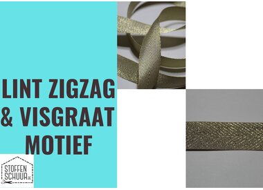 Lint zigzag & visgraat motief