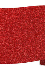 Siser Flexfolie  glitter rood 07 per 10cm