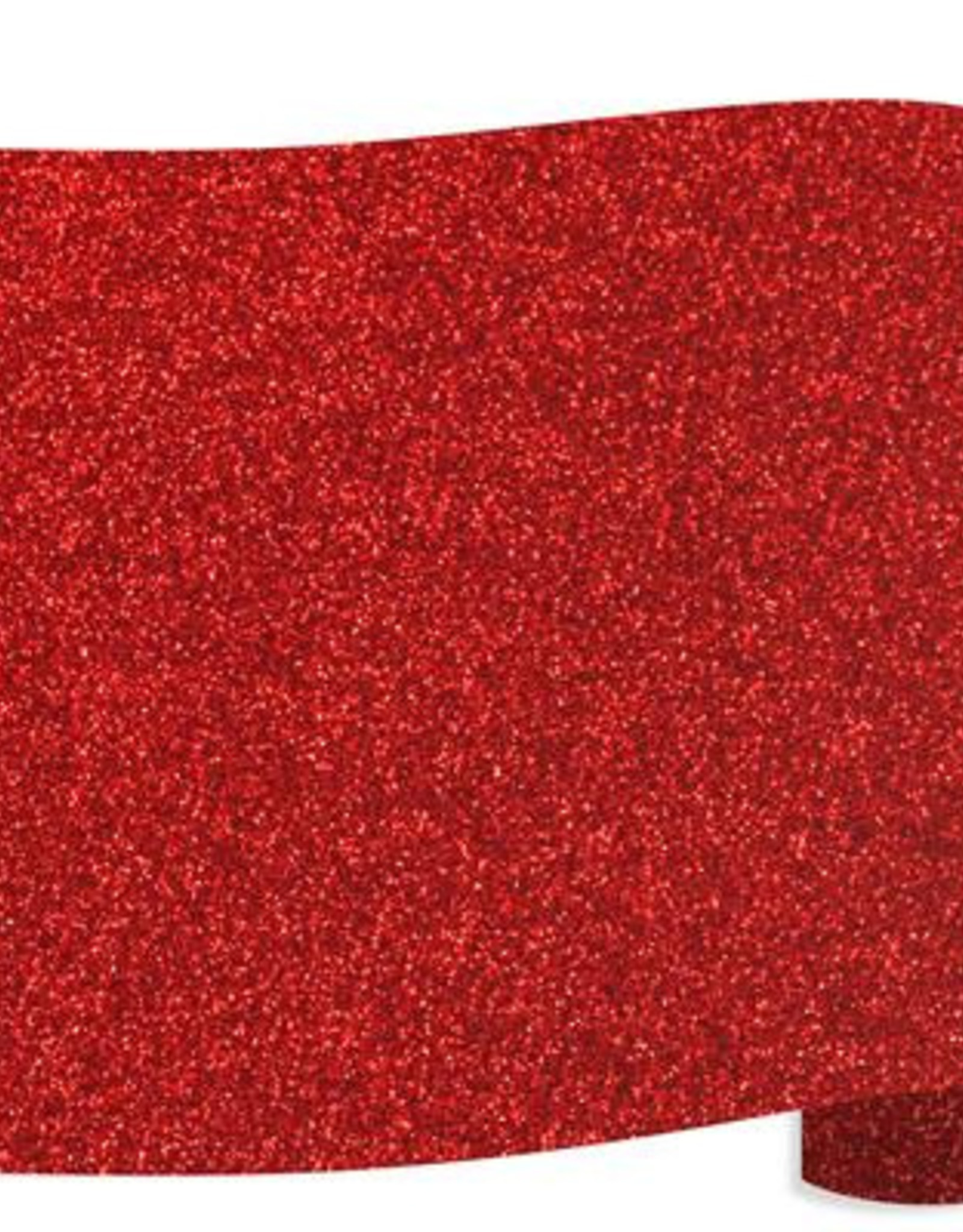 Siser Flexfolie  glitter rood 07 per 10cm