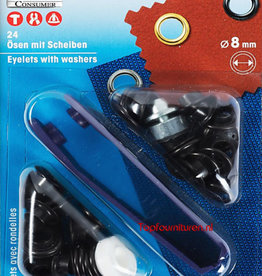 Prym - Ring+Schijf 8mm nikkel - 541 376