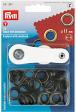Prym - Ring+Schijf 11mm nikkel - 541 381