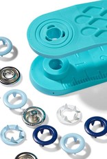 Prym - Drukknopen blauw/wit/lichtblauw Jersey 8mm - 390 702 Prym - Drukknopen blauw/wit/lichtblauw Jersey 8mm - 390 702