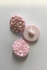 knoop bloemetjes 20mm roze