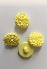 knoop bloemetjes 20mm  geel