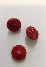 knoop bloemetjes 12mm  rood