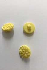 knoop bloemetjes 12mm  geel