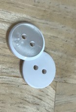 Knoop 15mm combi mat/glanzend 2gaats wit