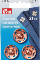 Prym - aannaaidrukkers roségold 21mm - 341 801