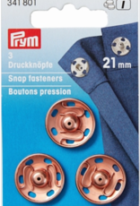 Prym Prym - aannaaidrukkers roségold 21mm - 341 801