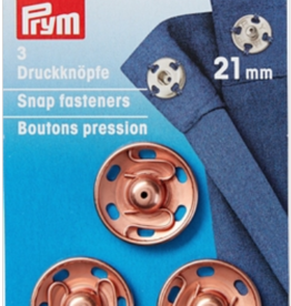 Prym - aannaaidrukkers roségold 21mm - 341 801