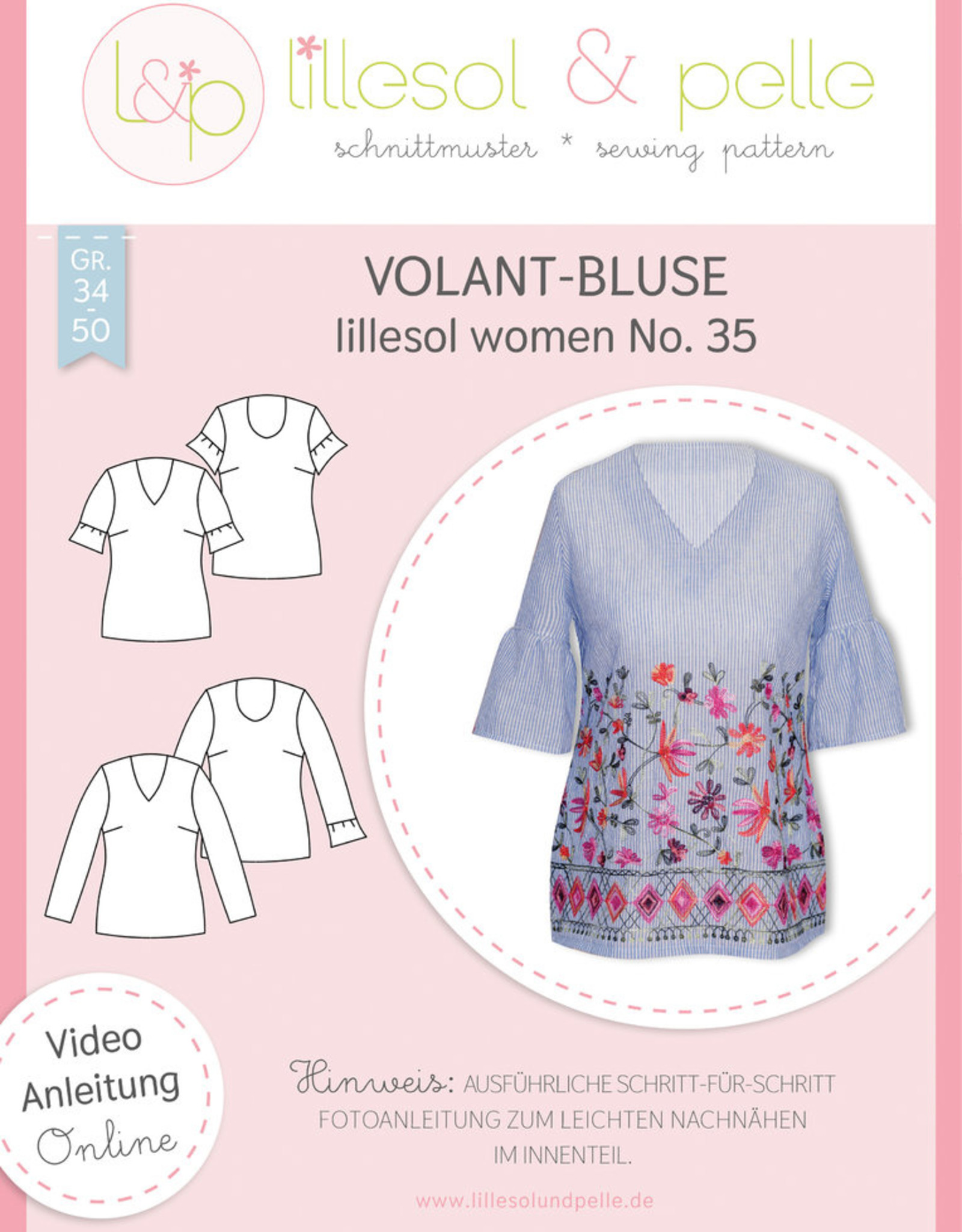 Volant-blouse vrouwen No 35