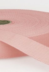 Tassenband katoen 25mm rose col.074 Tassenband katoen 25mm rose col.074