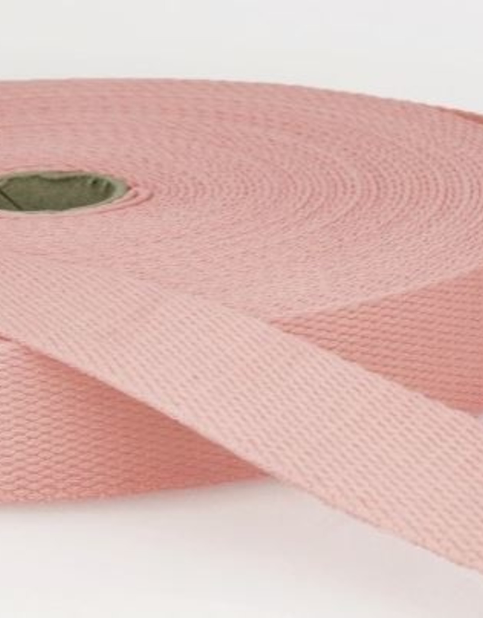 Tassenband katoen 25mm rose col.074