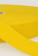 Stoffenschuur selectie Tassenband katoen geel 40mm col.052