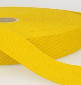 Tassenband katoen geel 40mm col.052