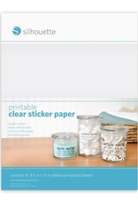 silhouette Printable Clear Sticker Paper