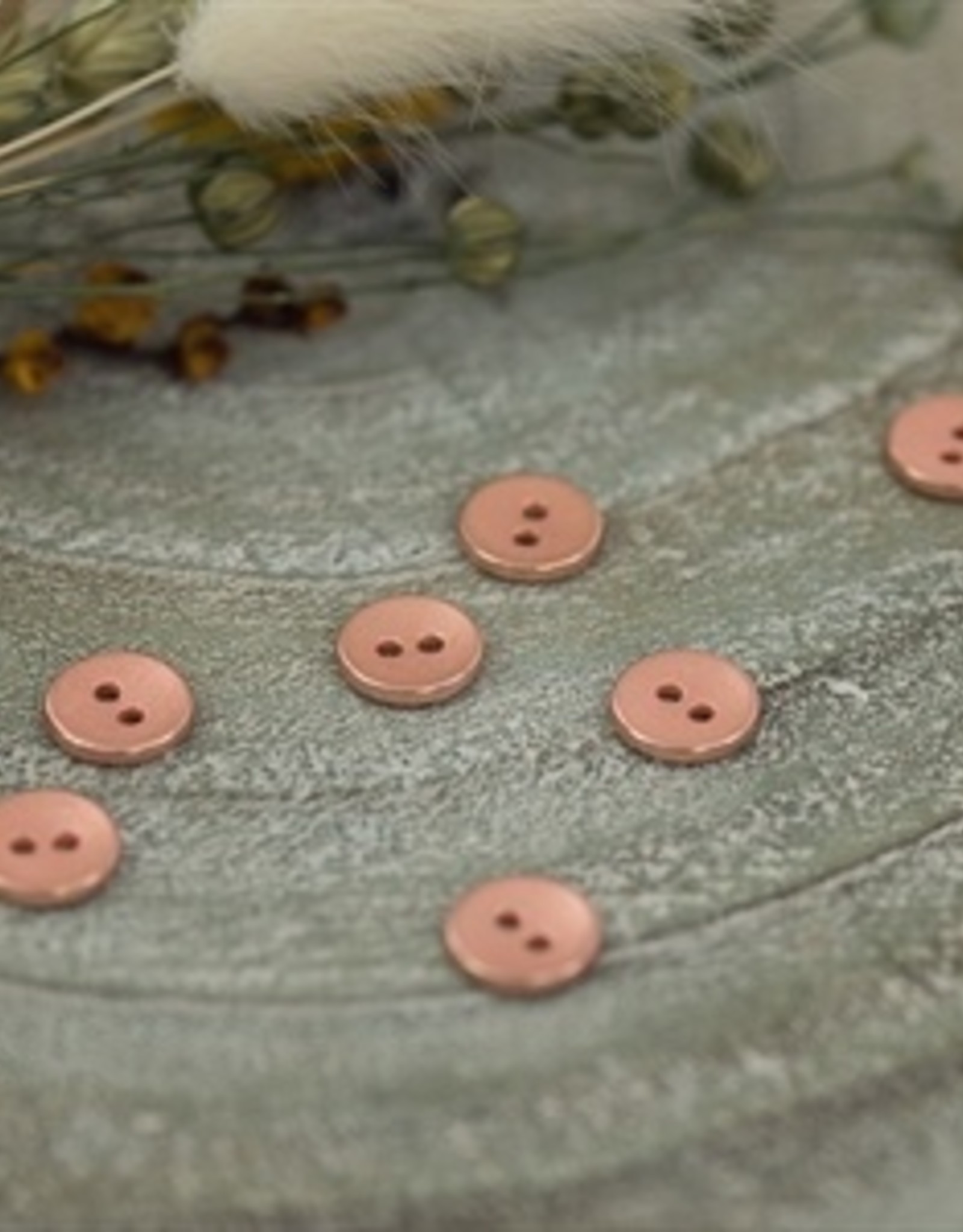 Button - 10 - Metal - Texture - Rosé Copper - R