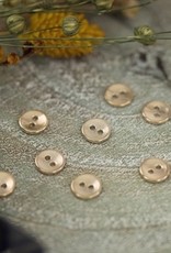Button - 10 - Metal - Smooth - Soft Gold - R