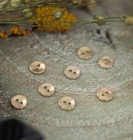 Button - 10 - Metal - Smooth - Soft Gold - R