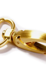 Karabijnhaak 25mm goud - per stuk