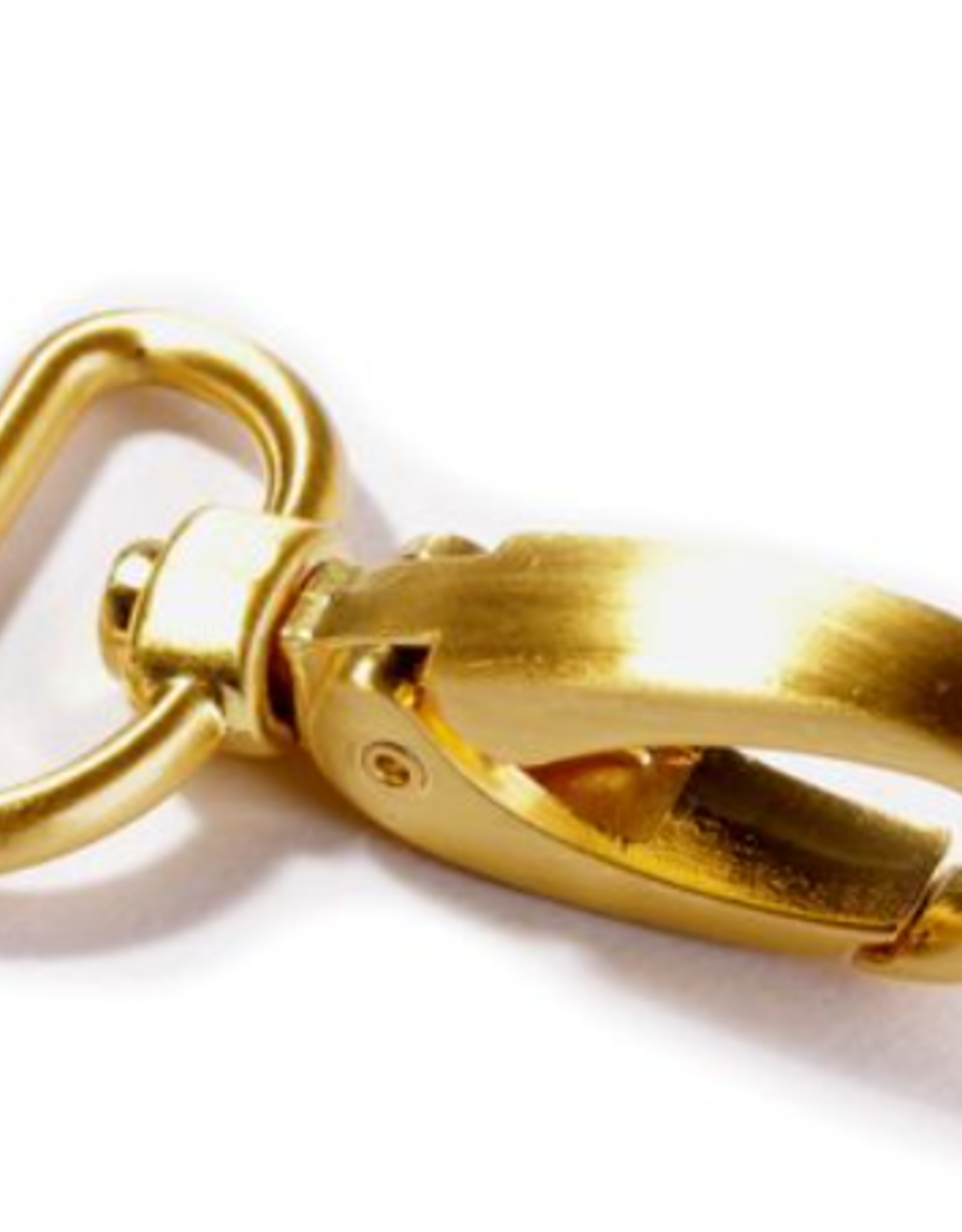 Karabijnhaak 25mm goud - per stuk