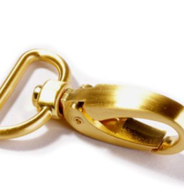 Karabijnhaak 25mm goud - per stuk