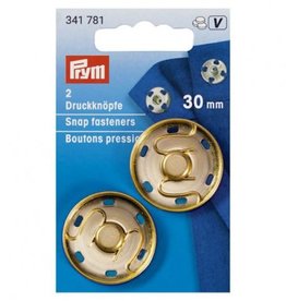 Prym  - aannaaidrukknoop 30mm Goud - 341 781