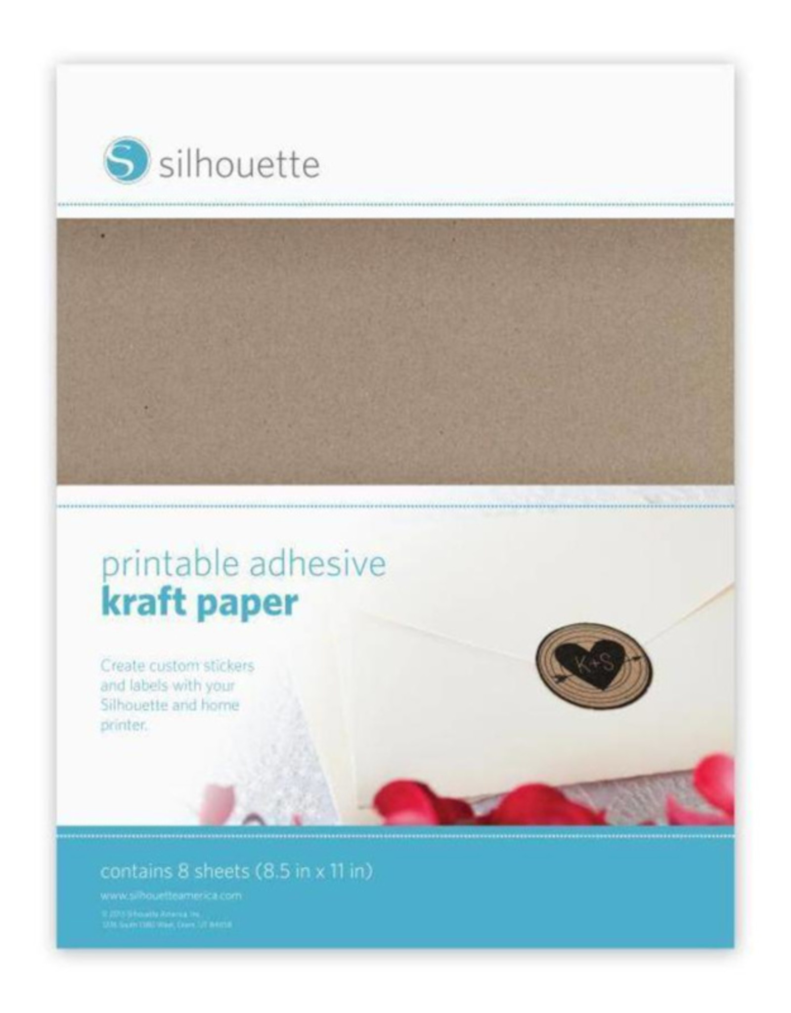 silhouette Printable Kraft Sticker Paper