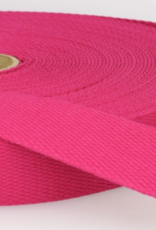 Tassenband katoen 25mm fuchsia col.75