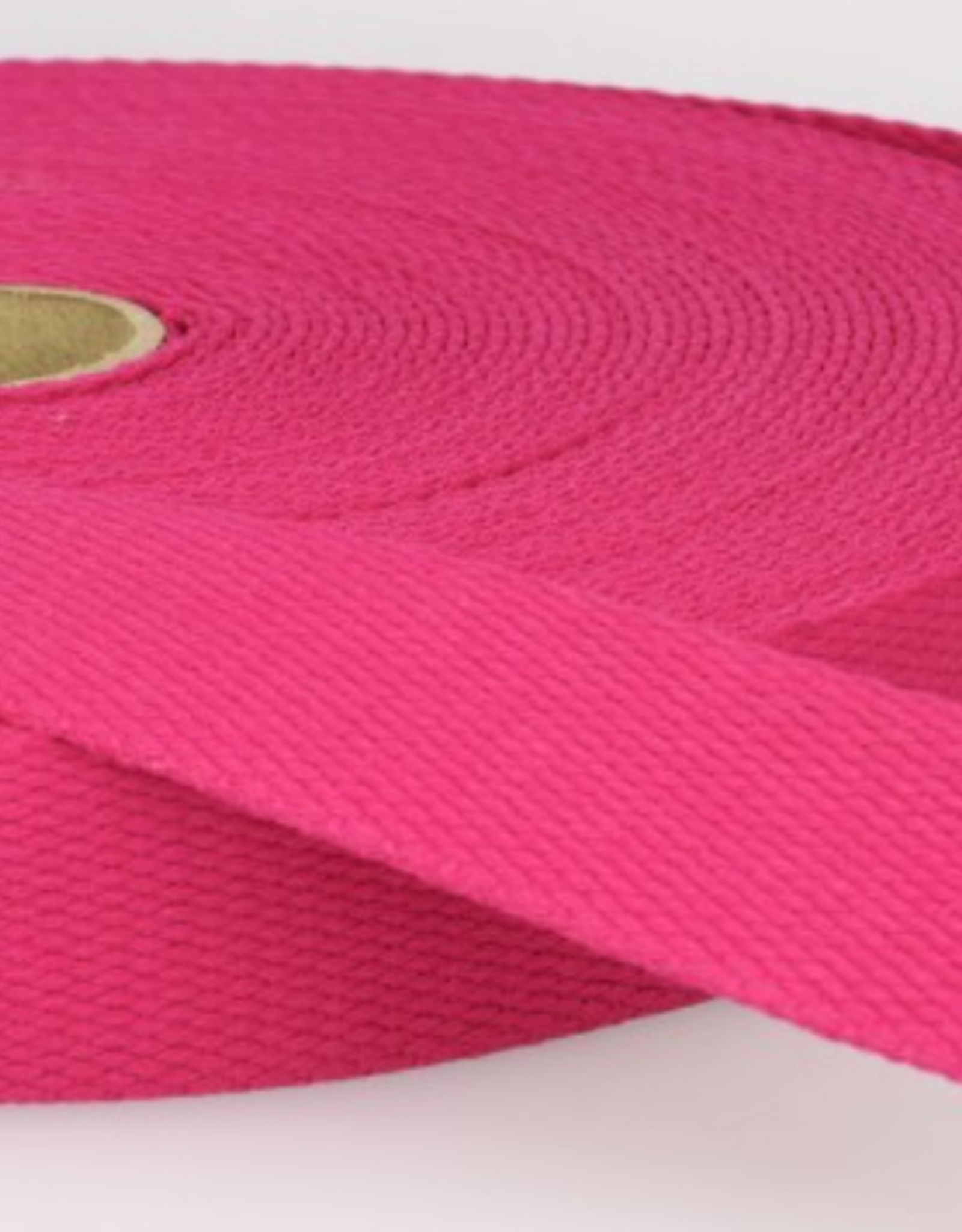 Tassenband katoen 25mm fuchsia col.75