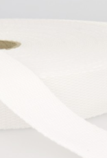 Tassenband katoen 25mm gebroken wit col.01 Tassenband katoen 25mm gebroken wit col.01