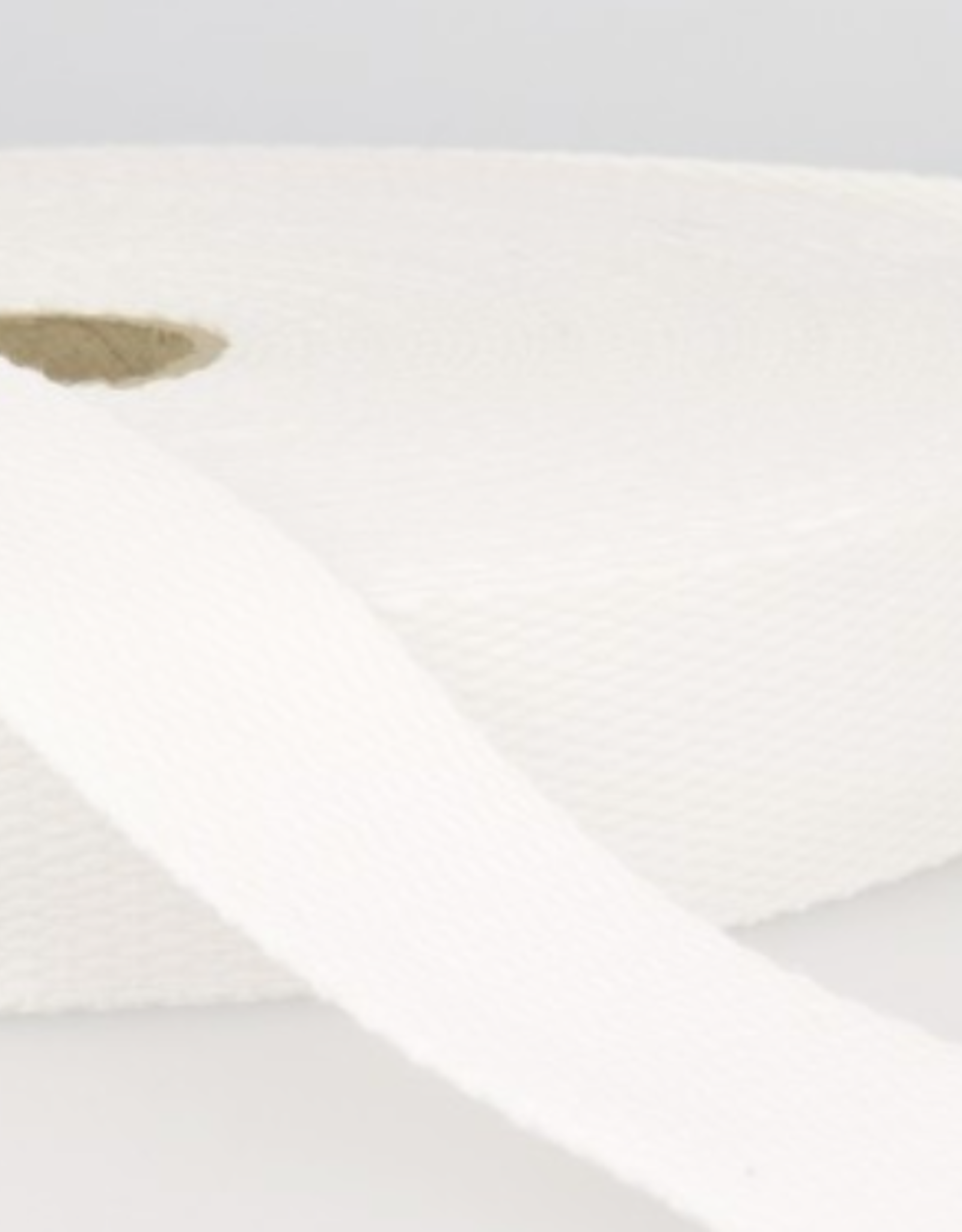 Tassenband katoen 25mm gebroken wit col.01